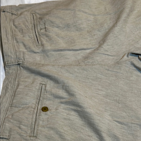 TOMMY BAHAMAS Men's Tan bermudas cotton linen blend size 38 - Picture 9 of 13